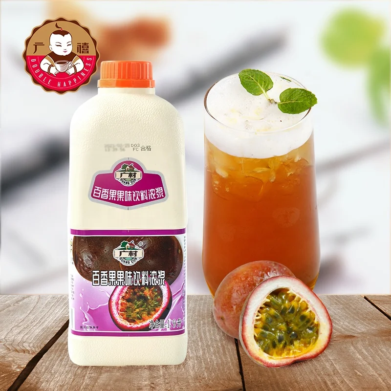 1.9L Guangcun концентрат фруктового сока со вкусом страсти для Пузырькового