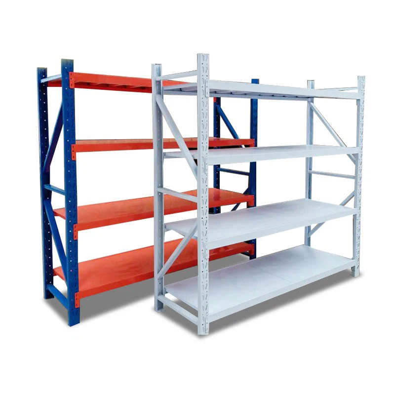 Warehouse Storage Rack Coated Metal Light Duty Garage Shelves