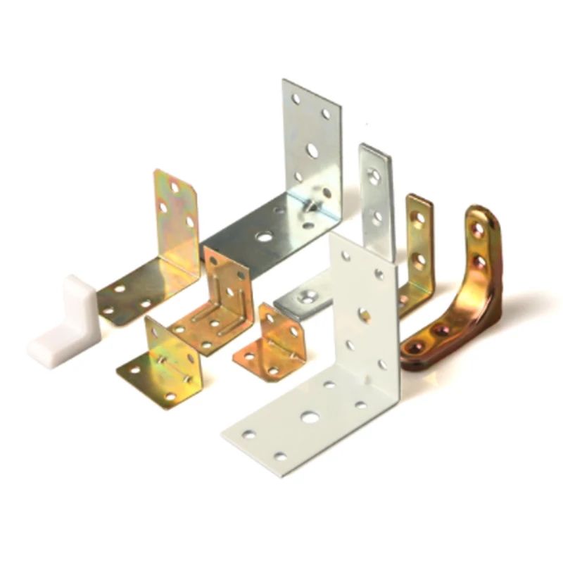 Furniture hardware Zinc Plated Carbon Steel Straight Metal Furniture Connector Bed Bracket Right Angle Fixed Iron Plate