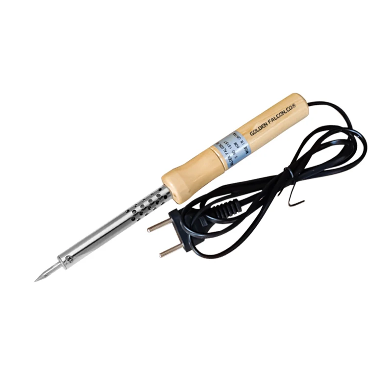 60w wooden handle soldering iron high quality