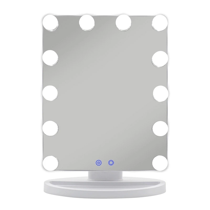 Vanity Mirror with Makeup Lights, Large Hollywood Light up Mirrors 12 LED Bulbs for Bathroom