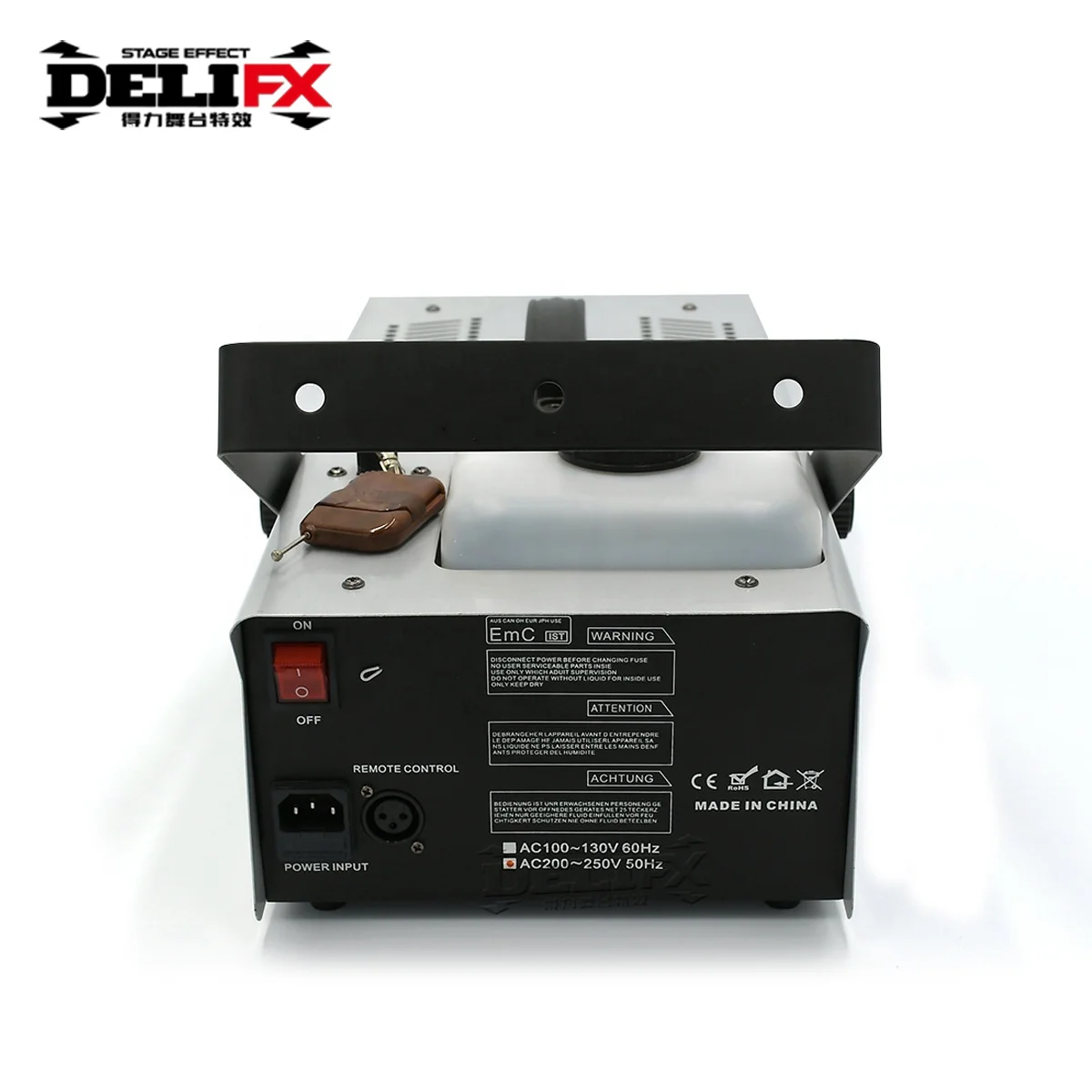 delifx 1200W portable smoke machine with wireless remote control ultra-compact and light weight design Fast warm up fog machine