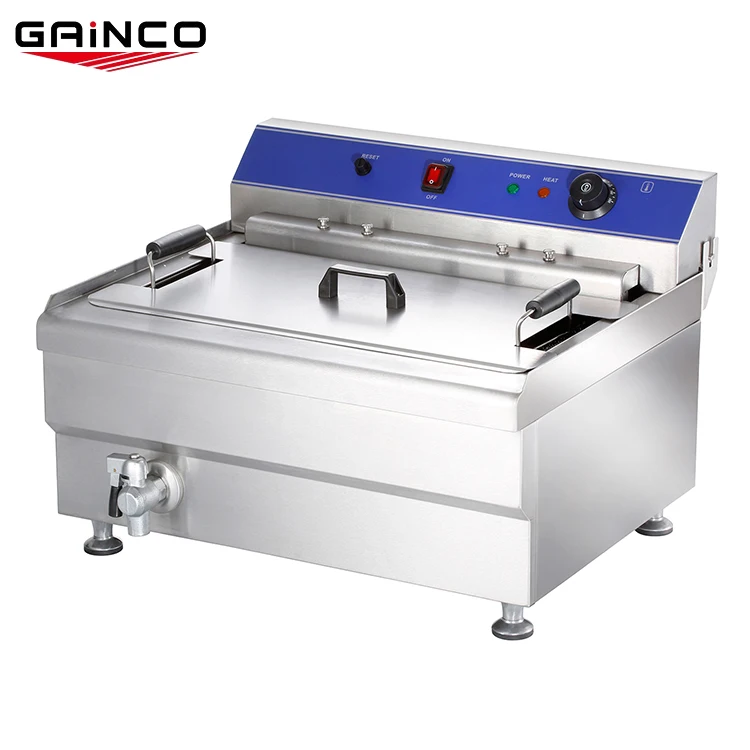 Gainco Other Snack Machine Commercial 25 Liter Deep Fryer/25l Chicken Chips Fryer/ Large Electric Industrial Fryer