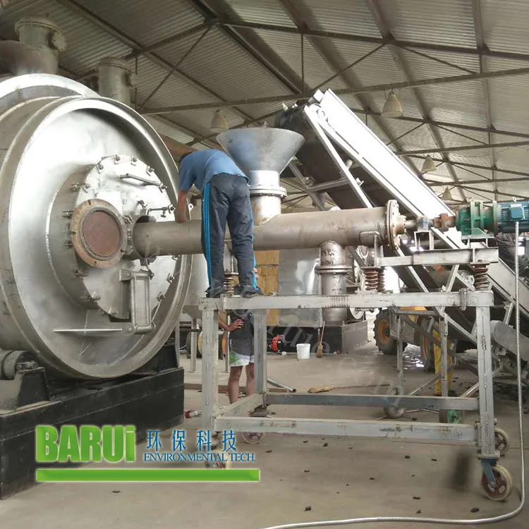 Городские твердые отходы пластиковые шины пиролизная Установка стоимость в Баруи