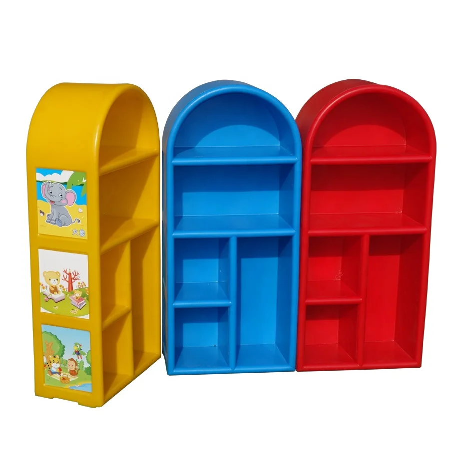 Hot Selling Kindergarten Plastic Toy Rack Cabinet Combination Kids Indoor Toy Shelf for Educational Center