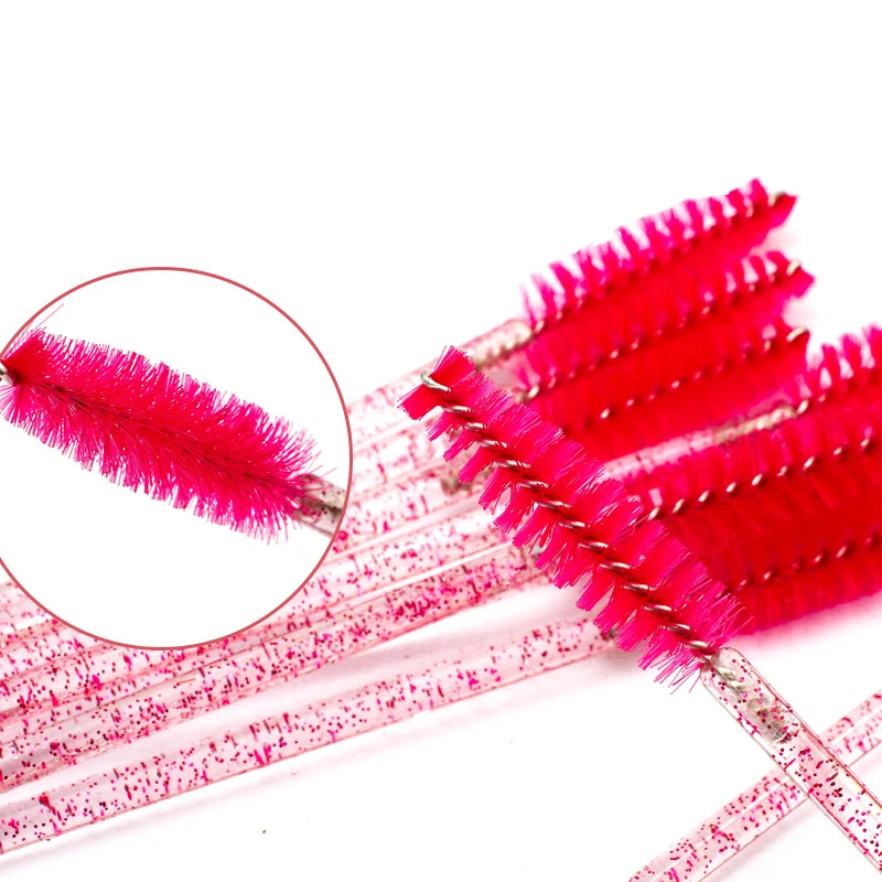 Wholesale Disposable Mascara Wands Brush 50Pcs/bag Spoolies Lash Extensions Crystal  Eyelash Lash Brushes