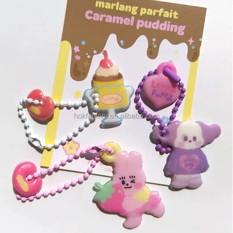 Factory Custom Good Quality Personnalisd Kawaii Fashion Accessories Photo Custom Puffy PVC Keychain Kpop