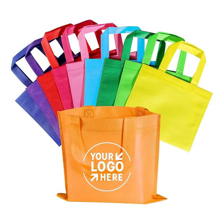 Custom Eco Friendly Recycle Durable Large Tote Polypropylene Non Woven Reusable Grocery Bags With Logo Non-woven Bags for Gift