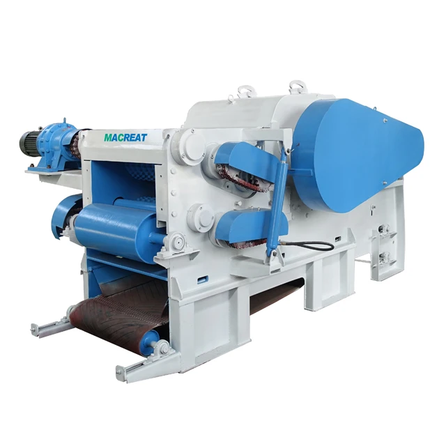 professional wood crushing machine wood chips making machine drum wood chipper for biomass pellet