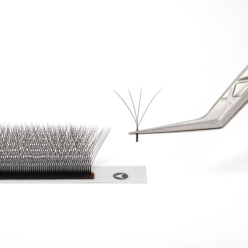 SP EYELASH W V YY Shape Volume C D Curl High Quality Soft Individual Brown Korean PBT lash tray wholesale price Yy Shape Lashes