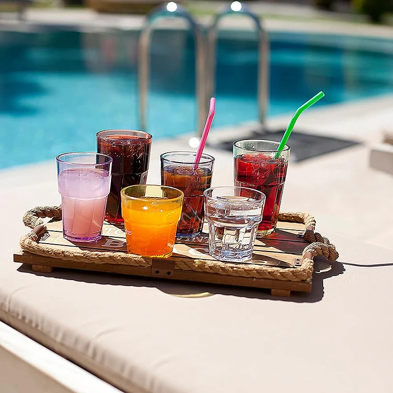 330ml Unbreakable Clear Plastic Polycarbonate Tea Drinking Glasses