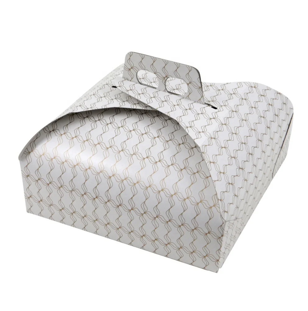 Eco-Friendly Custom Designed Kraft Paperboard Wedding Cake Box Bio-Degradable OEM/ODM Printed Cardboard Packaging for Food