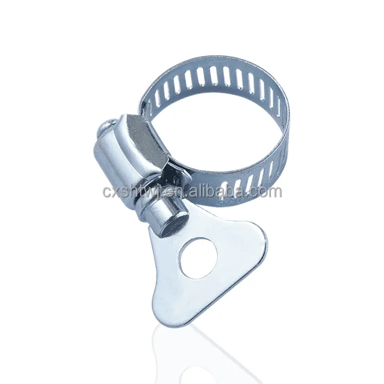 Hengtuo 201 304 Stainless Steel 12.7mm Taiwan Style Gas Pipe Mini Clamp with Iron Handle Factory Wholesale Price Bolts Clamps