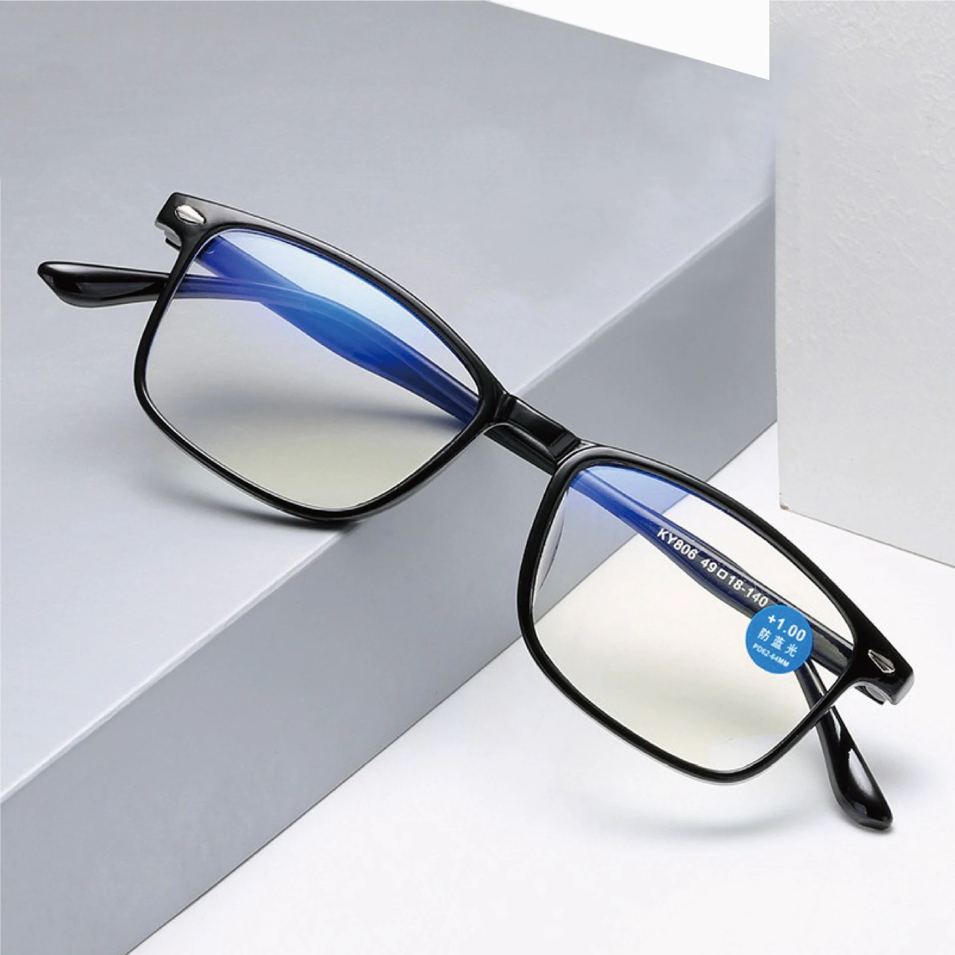 Eugenia 2022 Men Reading Glasses Blue Light Blocking Wholesale Black Custom Logo Reading Glasses Made In China