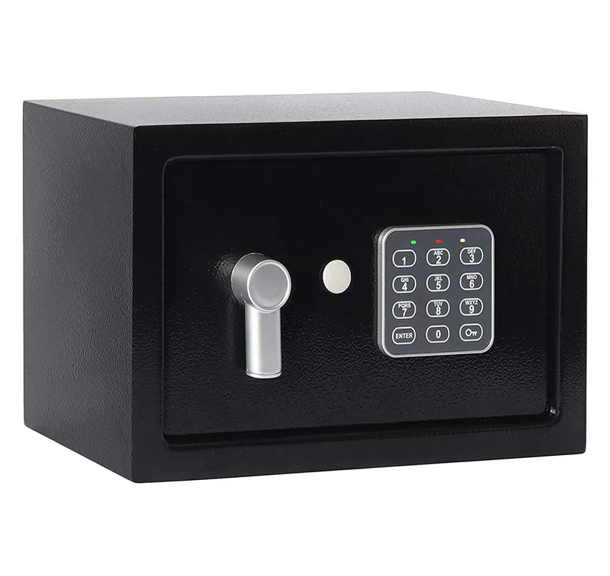 zhenzhi Money Safe Box, Security Digital Safe for Home Office, Safety Lock Box with Electronic Keypad and Long-Handle Knob
