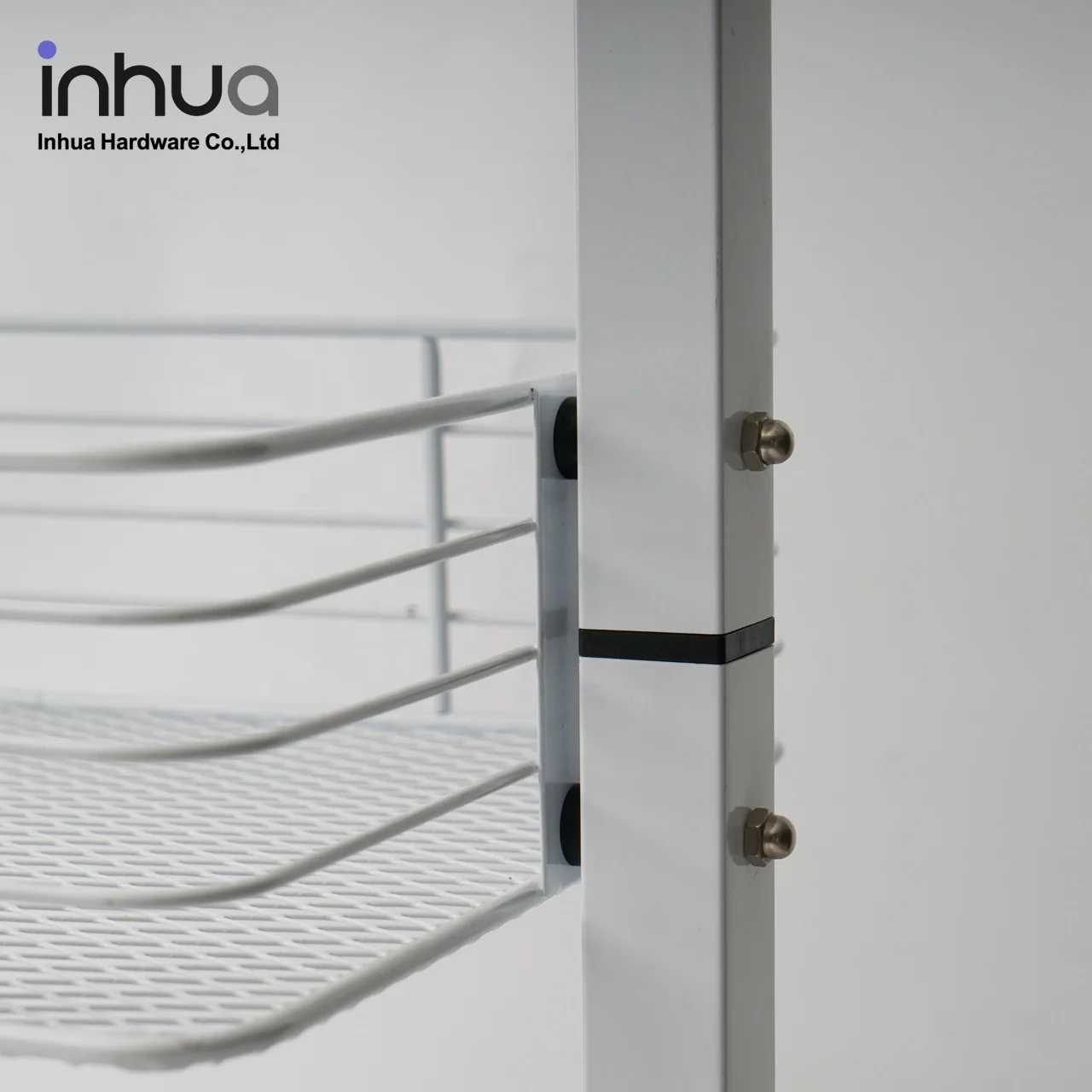 
Amazon hot sale rolling storage rack three layers removable storage cast household and kitchen cart 