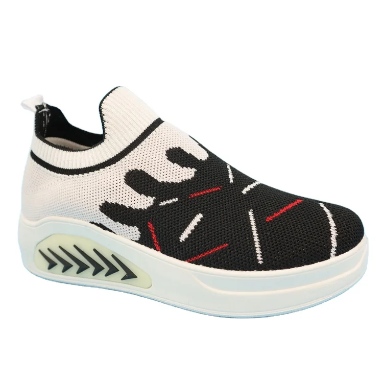 China custom made supplier factory 2020 sneakers athletic running sports spring outing knitting shoes