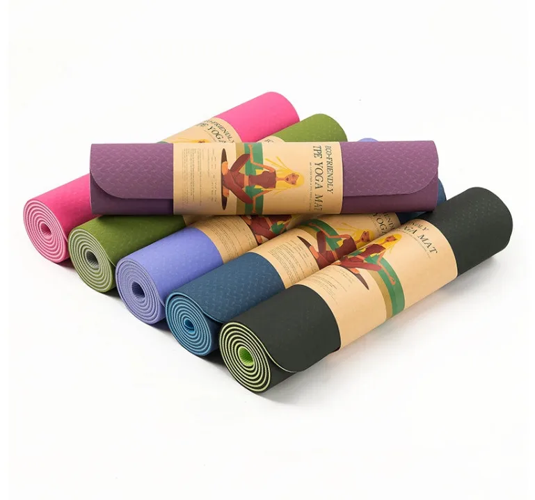 9.5 mm top quality TPE Yoga Mat Eco Friendly Private Label Anti Fatigue,High Quality Custom Logo Pilates Mat