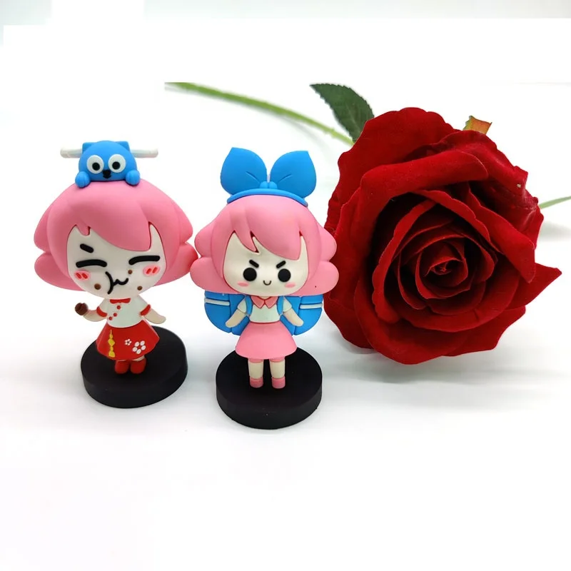 Factory customized 3D cartoon character PVC doll plastic doll toy