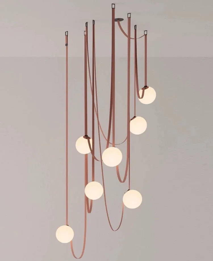 New Product Custom Indoor Decoration Lighting Villa Staircase Ball LED Chandelier