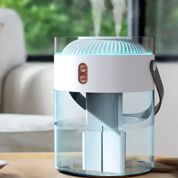 Home Appliances 2.6L Home Desktop Simple Design Bucket Double Nozzle Spray Personal Space Air Humidifier