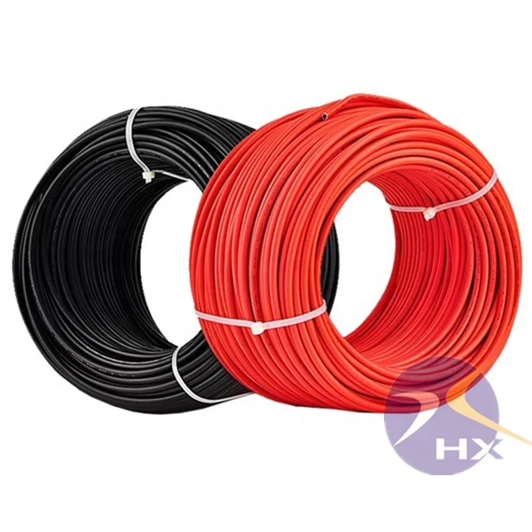 4Mm Solar Cable Price Cable Solar H1Z2Z2-K 6Mm2 Anti-Aging Red Solar Cable Twin Core 4Mm2 10 Awg Pv Cable For Solar