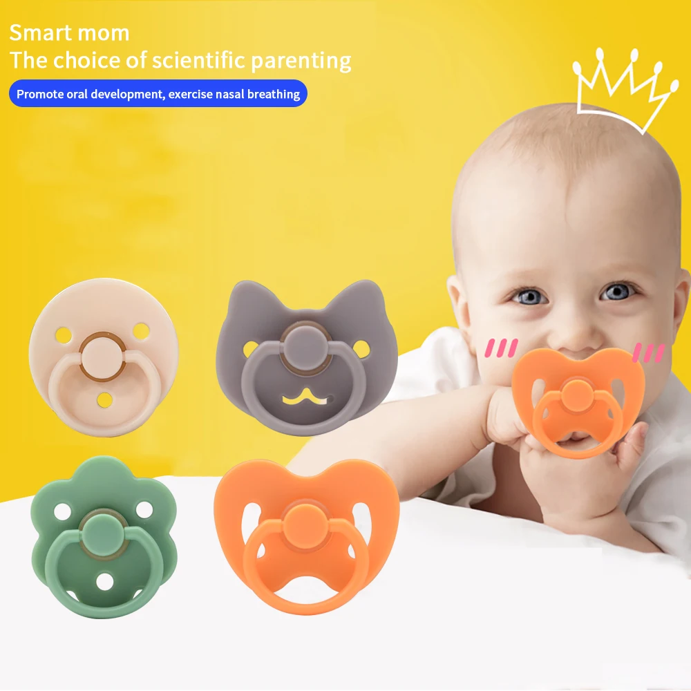 Wholesale Infant Teething Toy BPA Free 0-6 Months Newborn Toddlers Pacifier Nipple Silicone Baby Pacifier