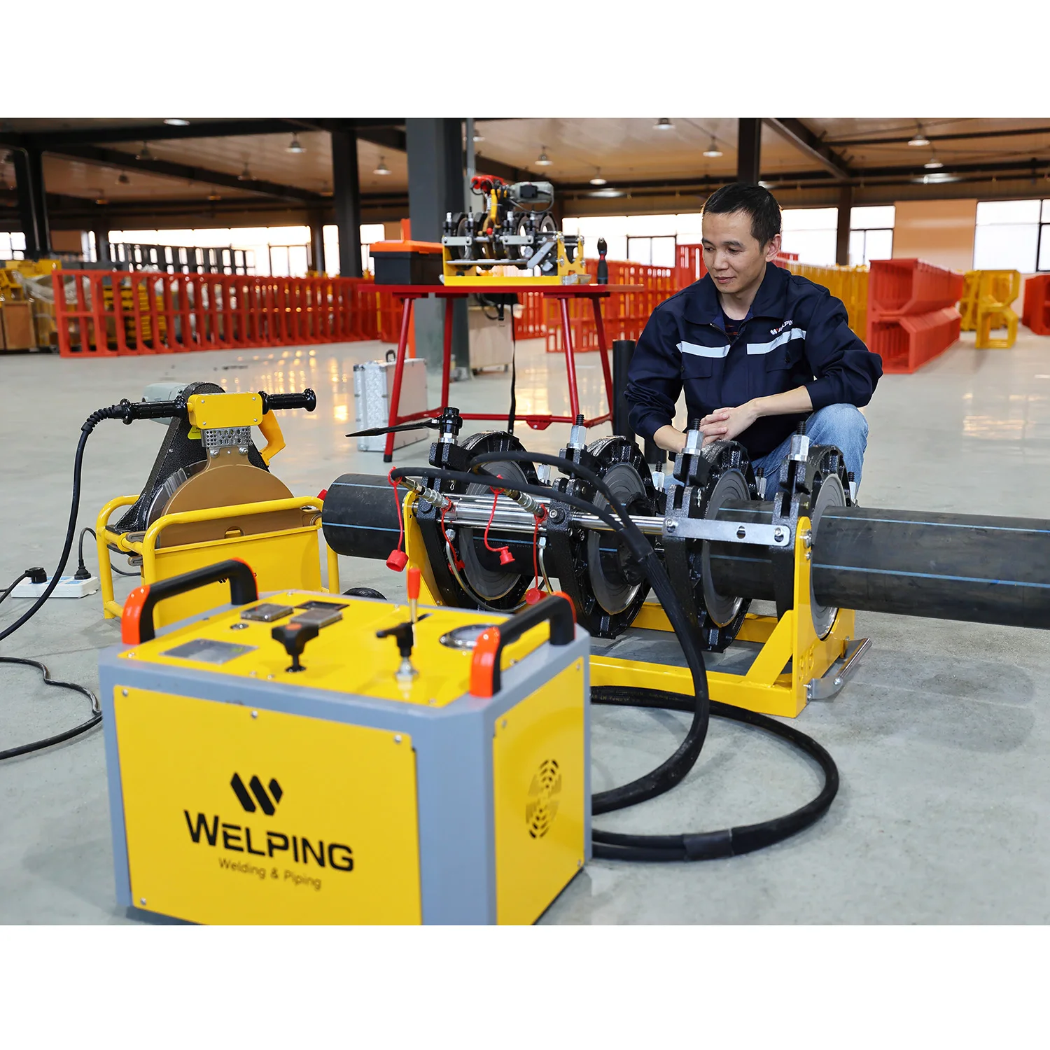WP315A 90 315 HDPE машина для сварки труб Стыковая сварочная машина для продажи