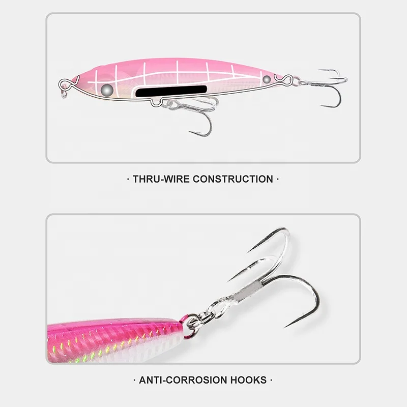 Wholesale 190mm 86g Sea Fishing Floating Pencil Stickbaits Noeby 9494 Topwater Pesca GT Tuna Fishing Lures For  Fresh saltwater