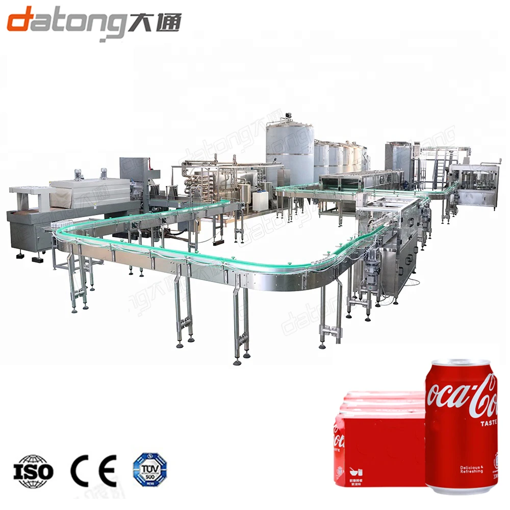 Full Automatic Carbonated Tin Can Energy Drink Beverage Filling Seaming Machine