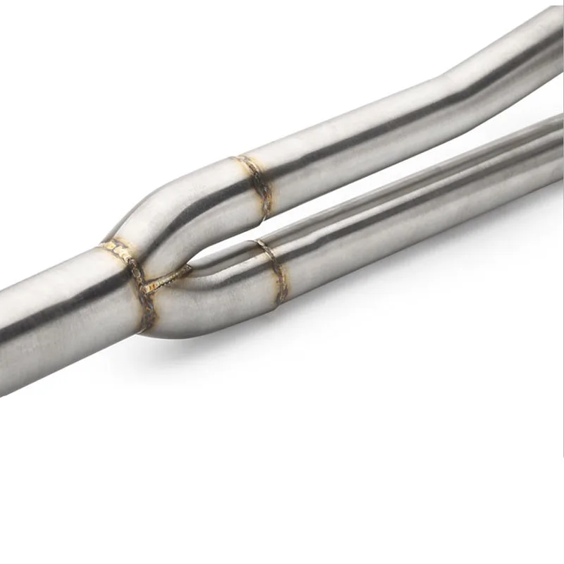 Slip On Motorcycle Exhaust Modified Stainless Steel Escape Moto Front Link Pipe For KYMCO AK550 AK 550 Bike Scooter Tube