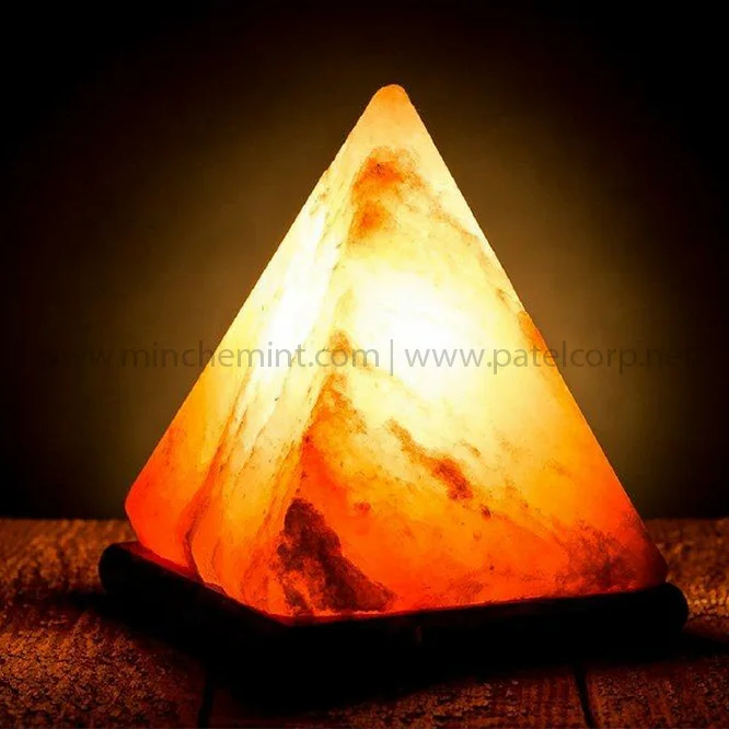 
Himalayan Salt pyramid Shape lamp 