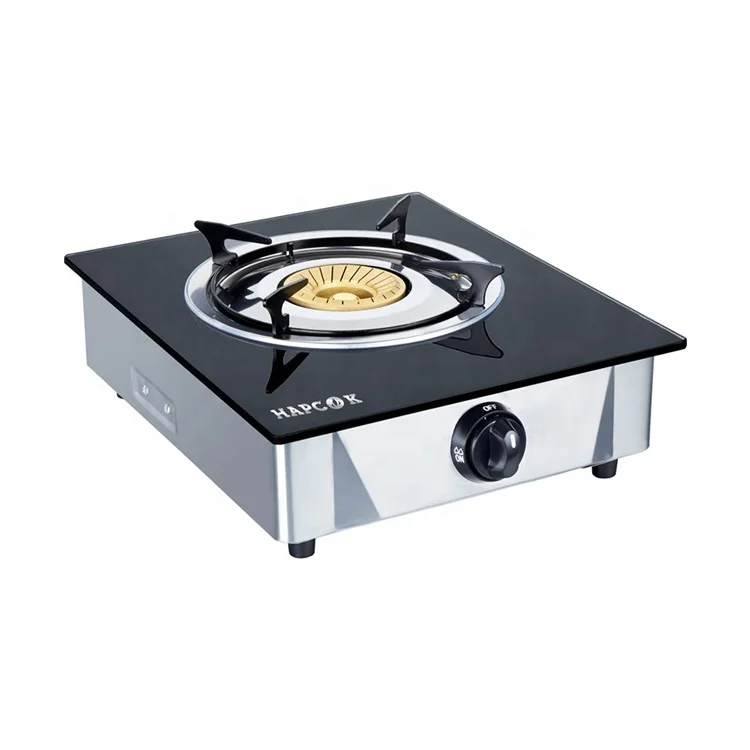Factory competitive price good quality single  gas stove glass top tempered glass gas cooker