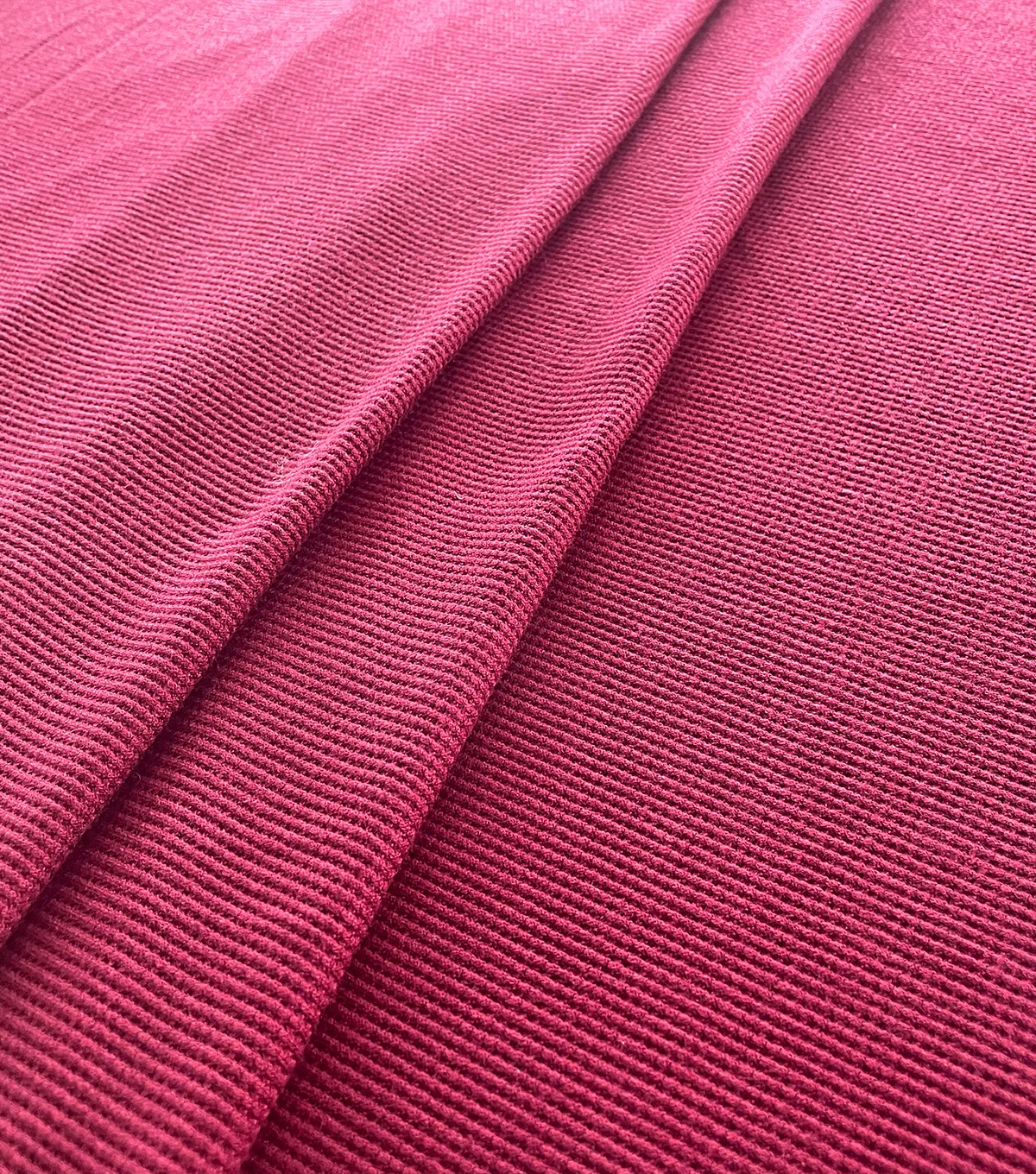 High Quality TEXTURE/SOFT CABERNET WAFFLE KNIT yarn knit fabric