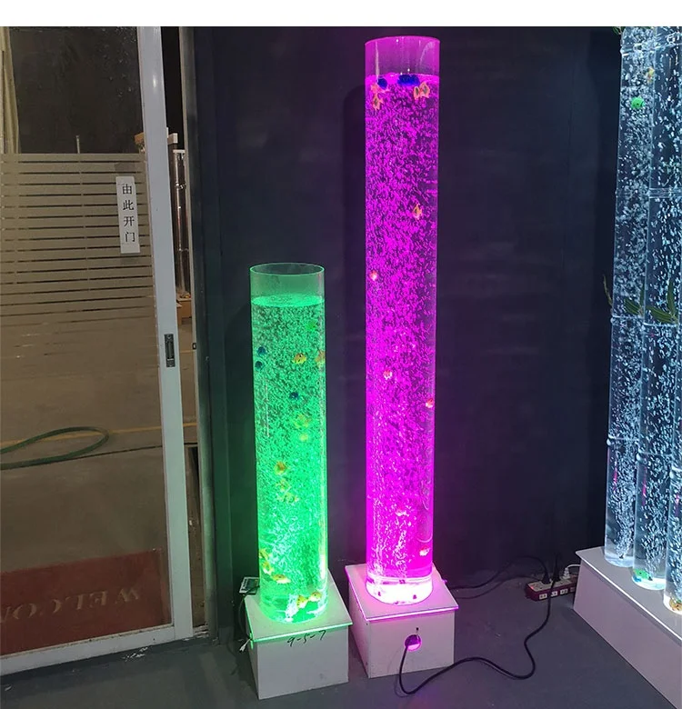 sensory light color changing acrylic aquarium water bubble light party supplies decorations