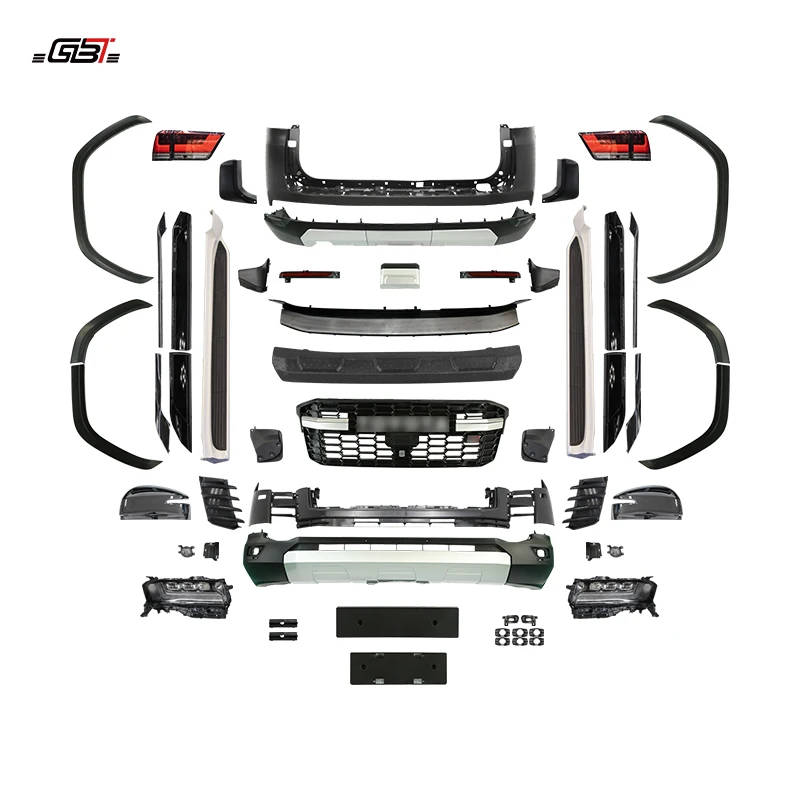 Hot Selling GBT Quality GR Style Upgrade Facelift Body Kit For Toyota LC300 To VX Model Headlight Bumper Parts