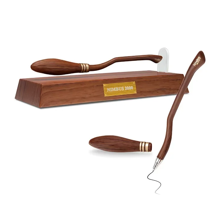 flying broom suspension pen light wheel 2000 rocket ballpoint penMagic Movie Harry Doll Toy Potter Weasley and Hermione Ron