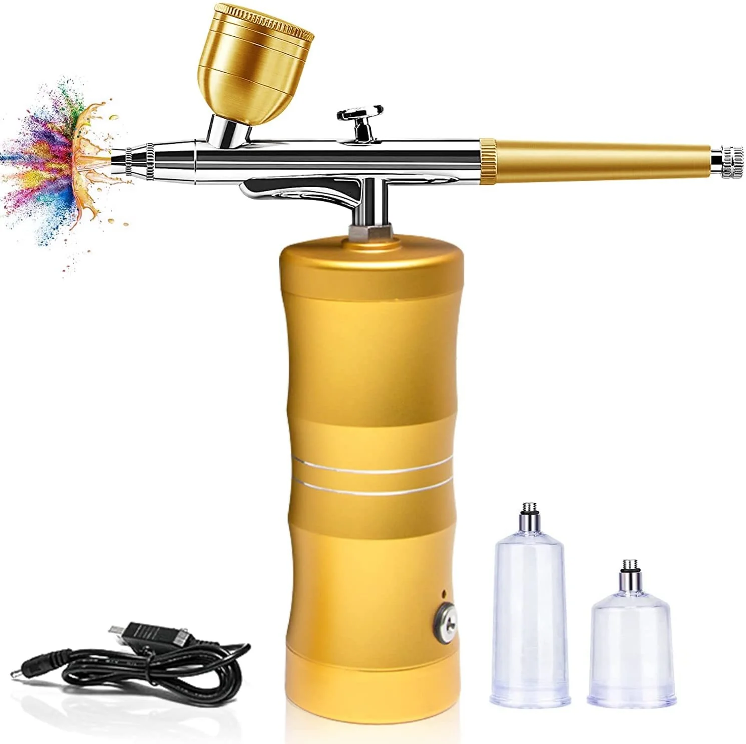 Portable Wireless Airbrush Compressor For Makeup Tanning Model Paint Art Painting Barber Shop Cake Decorating Nail