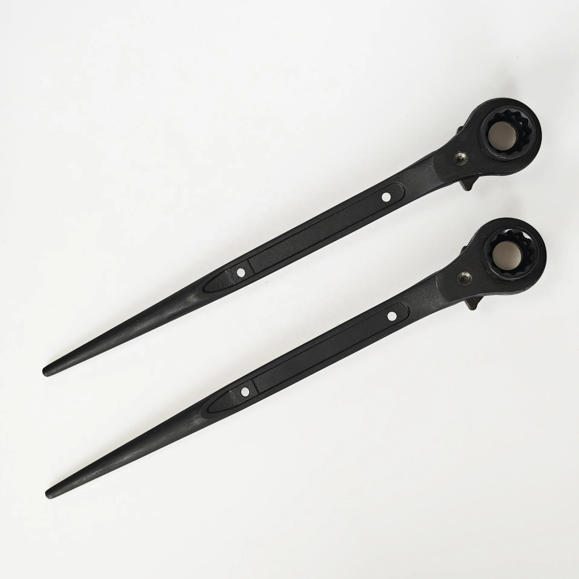 Drop forged Phosphating Finishing Scaffolding Ratchet Spanner Podger Scaffold Wrench Dual Size 19/22 mm Handle Length 315 MM