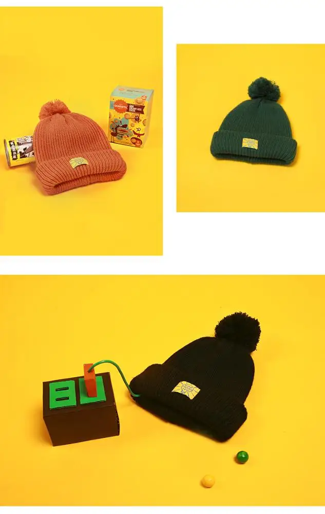 winter hats with ball on top/ custom puffball winter hat/ blank beanie hat with ball top