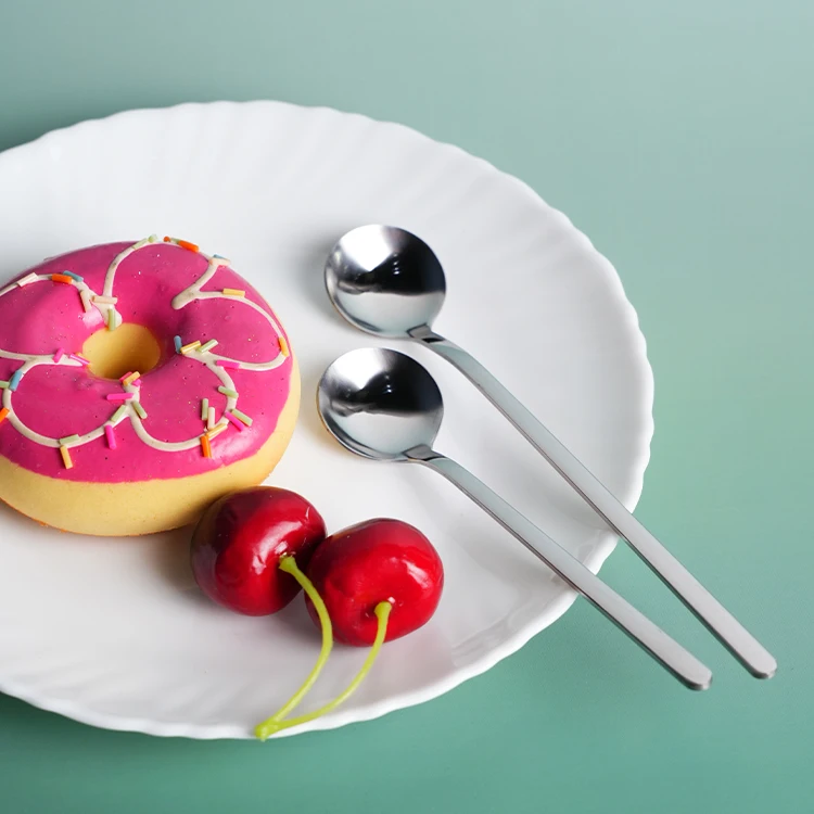 Spoon Stainless Steel Luxury Gold Flatware Set Spoon and Fork Set Stainless Silverware Set Coffee Tes Dessert Spoons