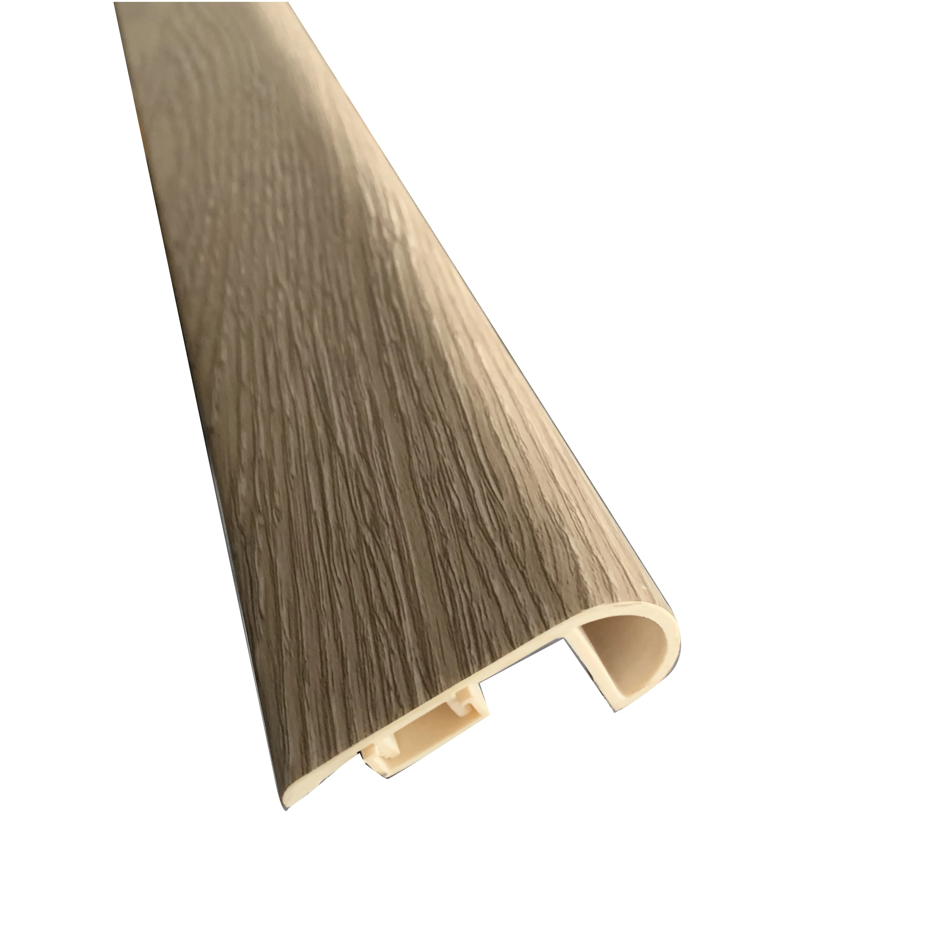 SPC/WPC/ламинированный перекрытый лестничный нос 55 мм x 25 напольные аксессуары экологически чистые молдинги