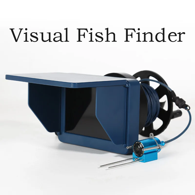 ANICCOM 2024 New Arrival 5 inch Visual Fish Finder 45m Underwater Video Probe Camera Muddy Water Night   Screen