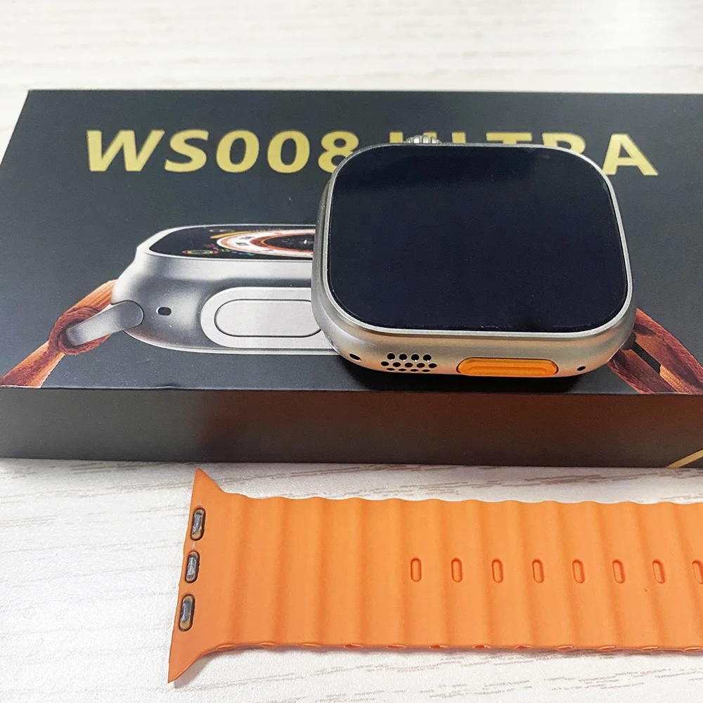 49mm 1.96inch Real screw Ultra Series 8 Smart watch WS68 WS008 WS58 WS28 WS18 Ultra Reloj inteligente IP68 Waterproof Smartwatch