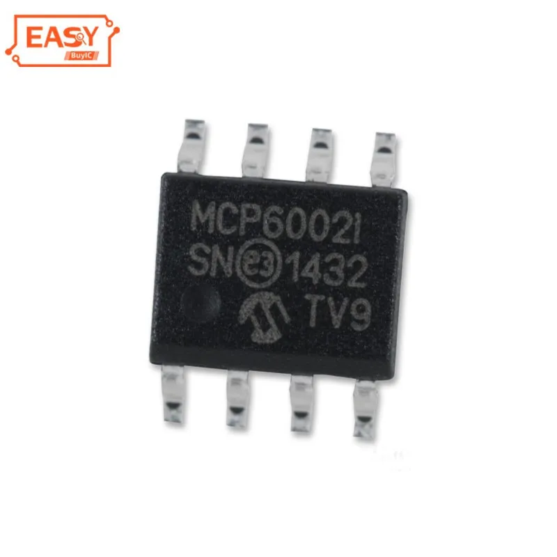 SOIC-8 MCP6002-I/SN Operational Amplifiers 1.8v 2 Channel MCP6002 Low Power Amplifier 1MHz Amplifier ICs SMD