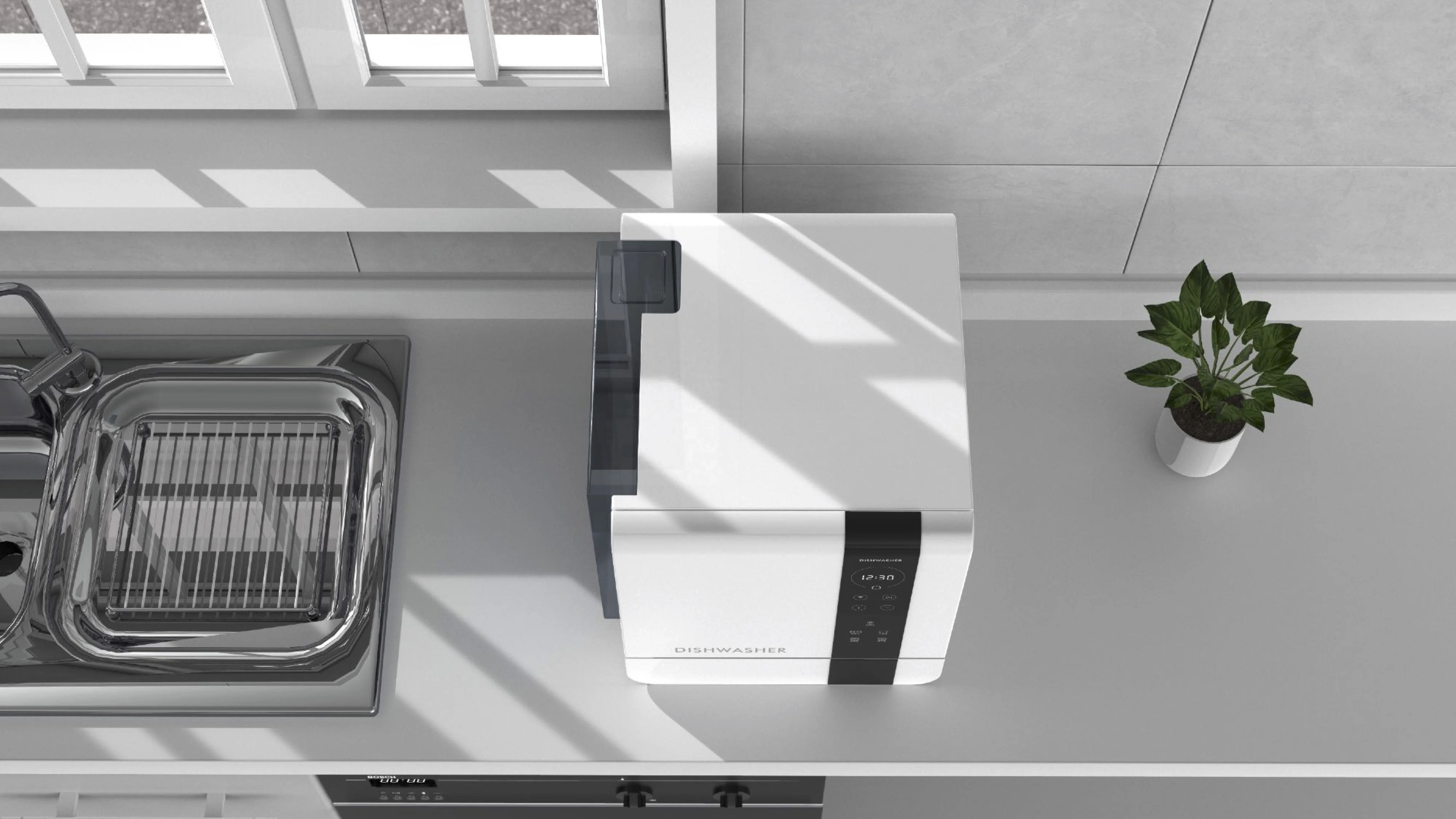 6sets mini Dishwasher/Portable dishwasher/Dish washer with LED Display