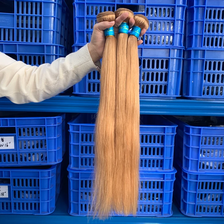 Wholesale 27# Virgin Hair Extension Human Hair,Virgin 10a Mink Brazilian Hair,27# Color Brazilian Human Hair Bundle