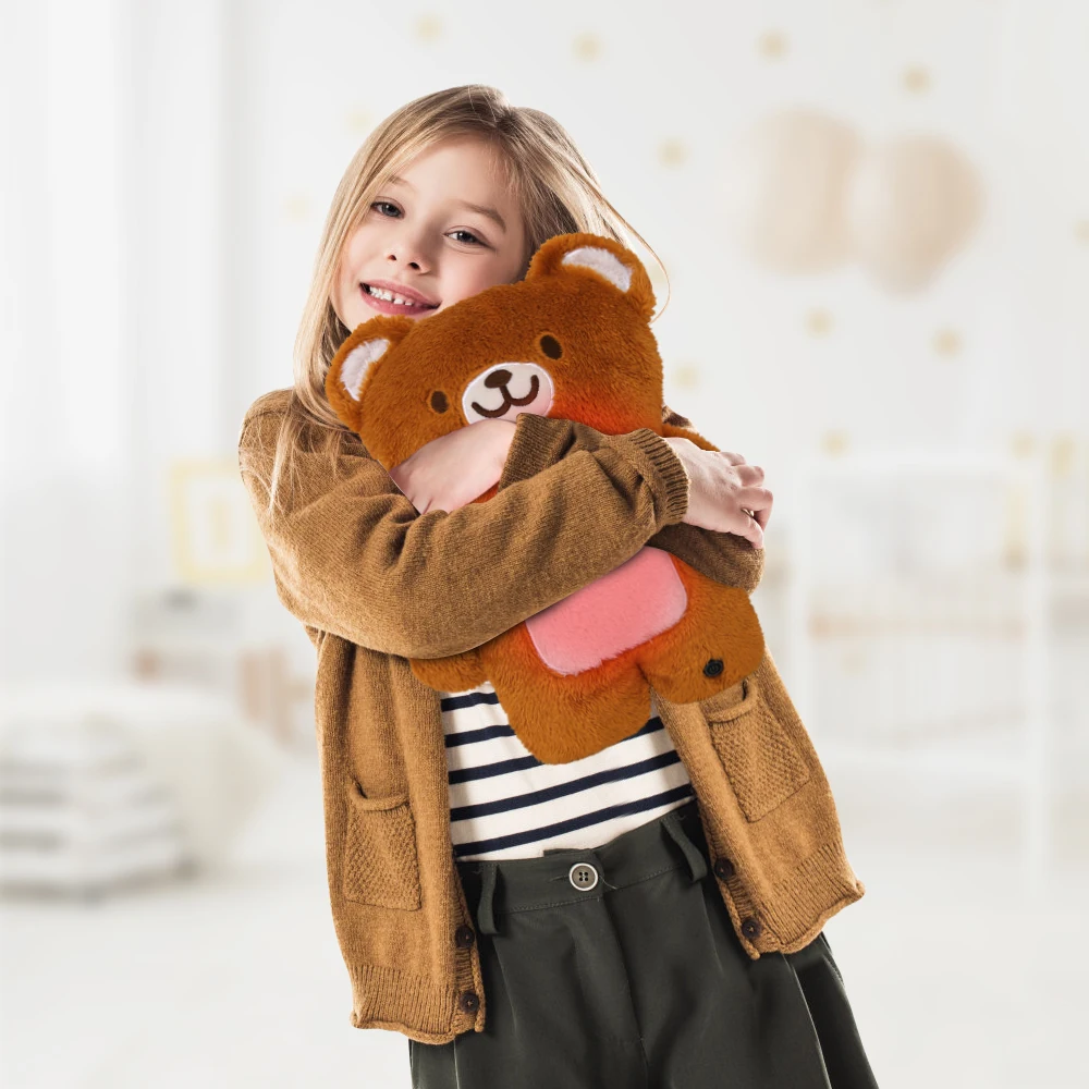 Custom USB Stuffed Animal 5V 3 Level Temperature control Plush Toys Kids Gift Winter Body Warmer