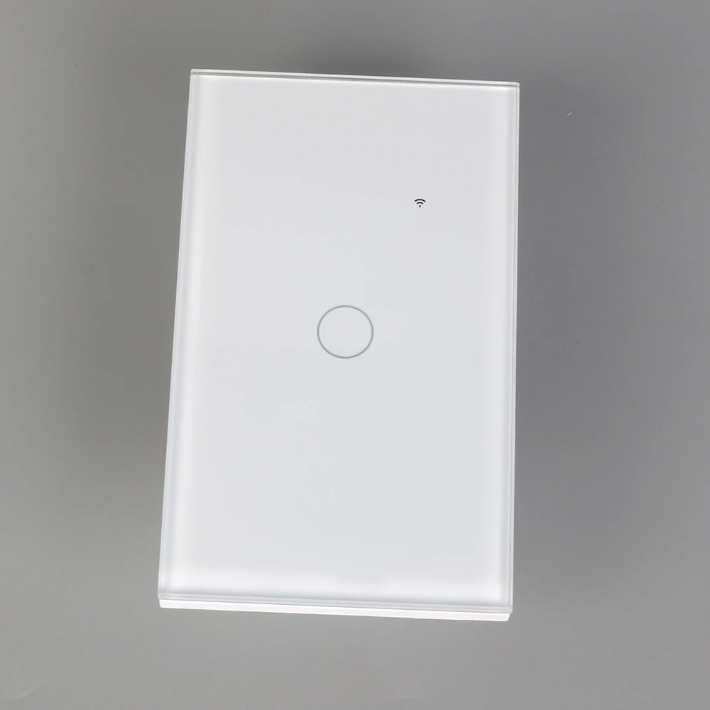 Бразильское стекло, умный настенный сенсорный выключатель, умные Wi-Fi выключатели света, 1 клавиша, сенсорная панель питания, умный выключатель Wi-Fi