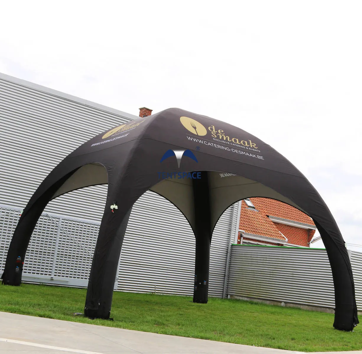 Personalized commercial inflatable trade show tent with customized logo attractive branded air dome tent for outdoor events on s